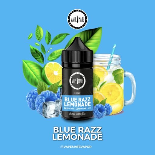 Vape Mate Blue Razz Lemonade 20 MG / 30 ML Puff Bar Salt Likit