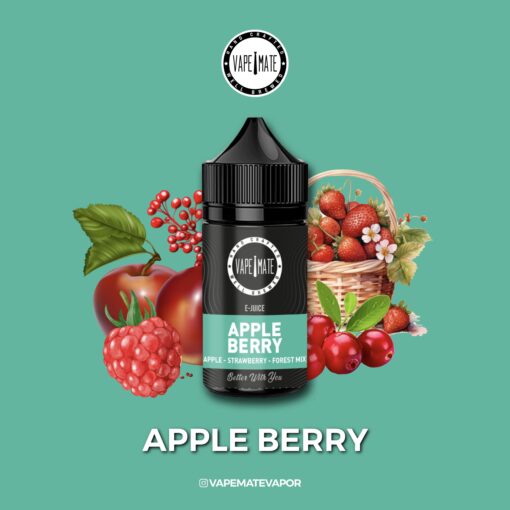 Vape Mate Apple Berry 50 MG / 30 ML Salt Likit