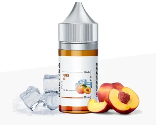 Saltica Peach Ice 50 Mg 30 Ml Salt Likit